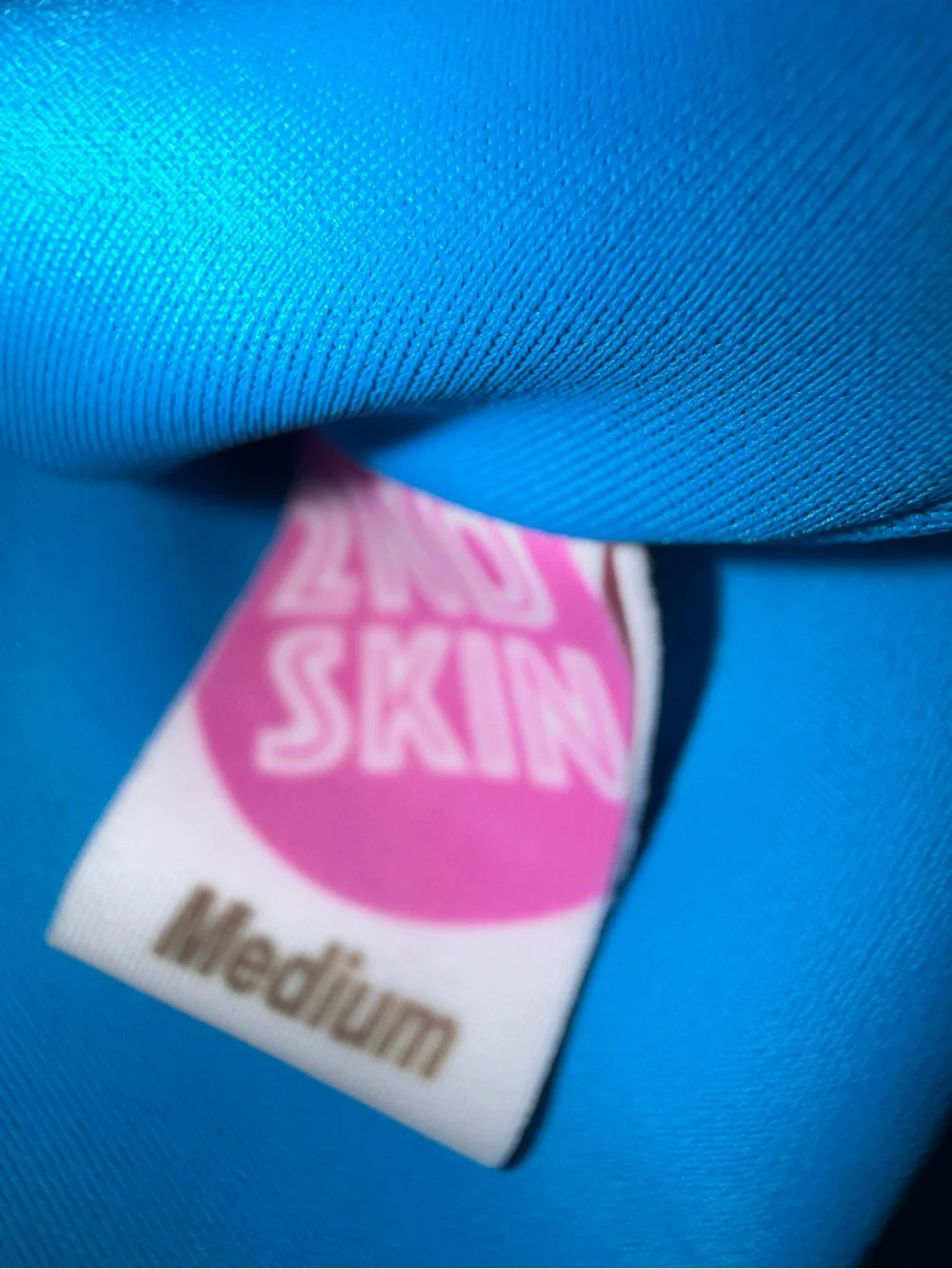 2nd Skin Dance Jumpsuit/Unitard Bright Blue Halter Size Child Medium